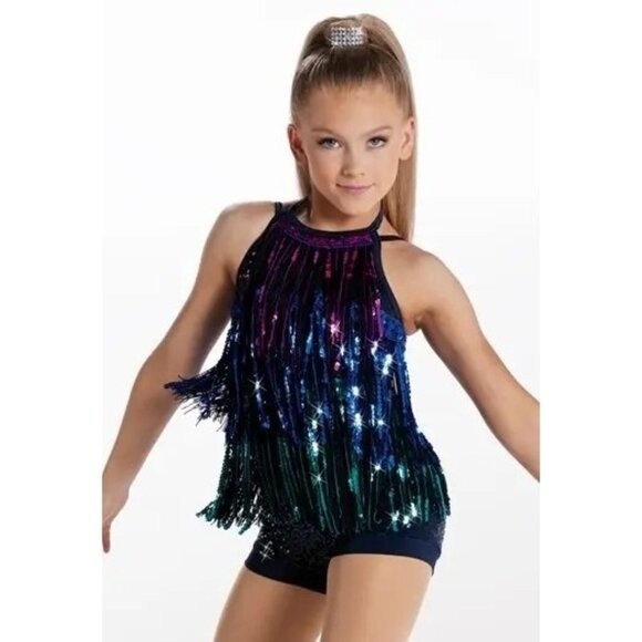 Weissman Boom Boom fringe sequin jazz costume, MA - Picture 3 of 7